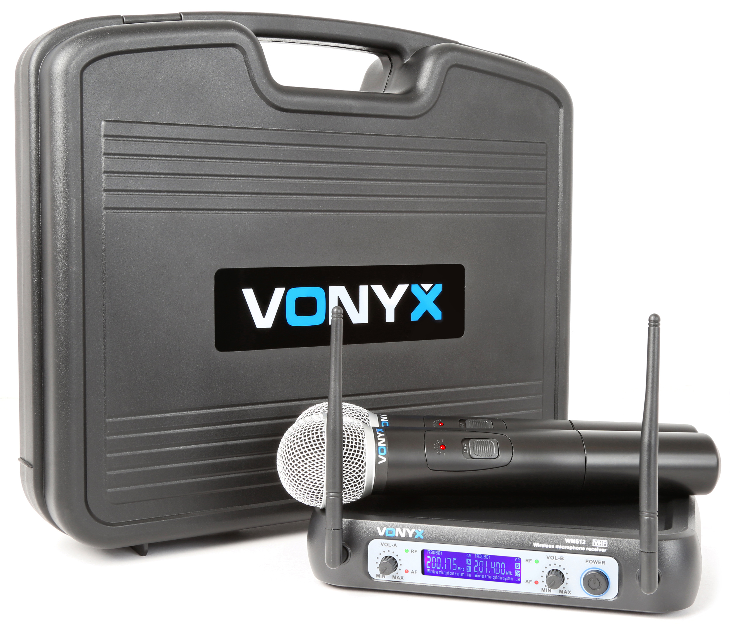 Vonyx WM512, VHF mikrofonní set 2 kanálový, 2x ruční mikrofon