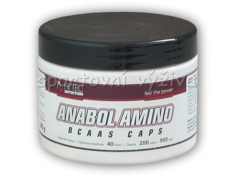 HiTec Nutrition Anabol amino BCAA S 200 kapslí