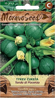 Tykev cuketa zelená TONDO DI PIACENZA, kulatá 67226, 10 semen