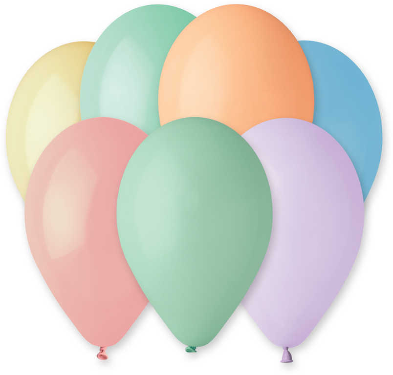 GEMAR Balónek nafukovací 26cm pastelový set 10ks různé barvy v sáčku