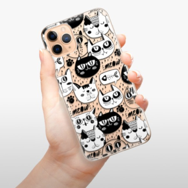 Odolné silikonové pouzdro iSaprio - Cat pattern 03 - iPhone 11 Pro Max