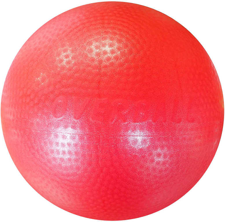ACRA Míč overball 230mm červený fitness gymball rehabilitační do 150kg