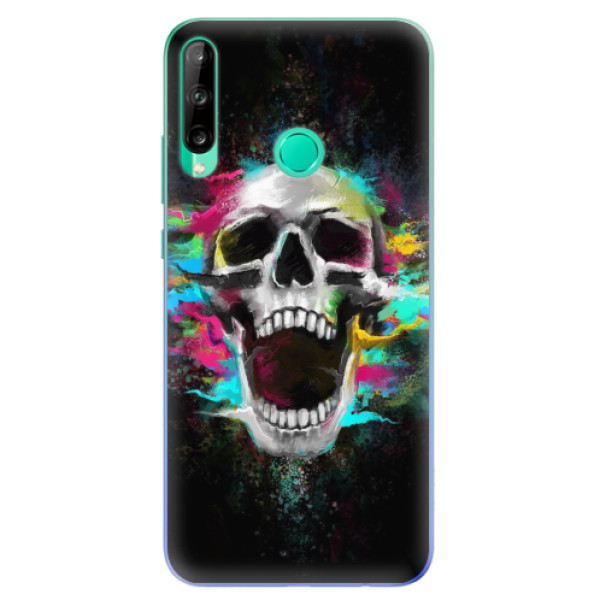 Odolné silikonové pouzdro iSaprio - Skull in Colors - Huawei P40 Lite E