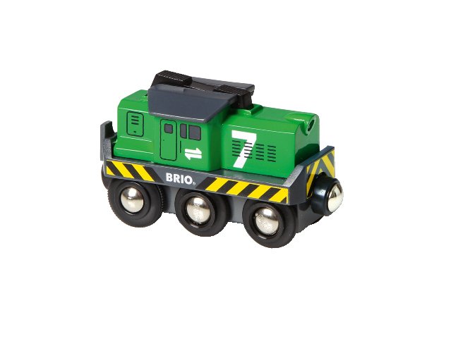 Brio World - Elektrická lokomotiva zelená, baterie AA není součástí