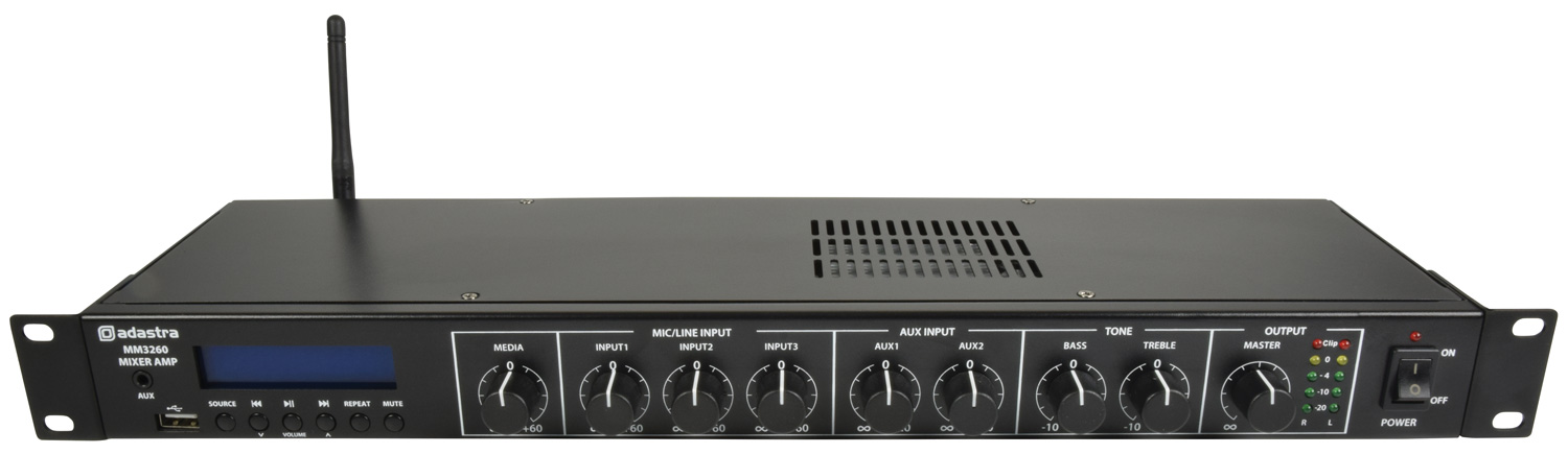Adastra MM3260 mixážní zesilovač s USB/BT/FM