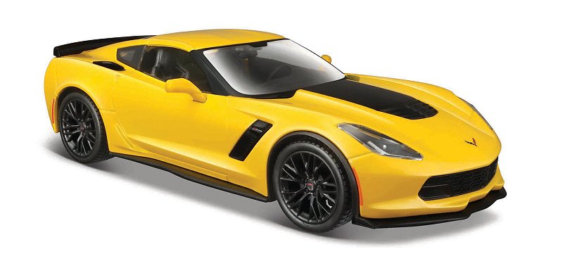 Maisto Chevrolet - 2015 Corvette Z06, žlutá, 1:24