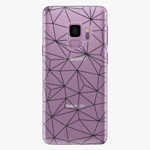 Plastový kryt iSaprio - Abstract Triangles 03 - black - Samsung Galaxy S9