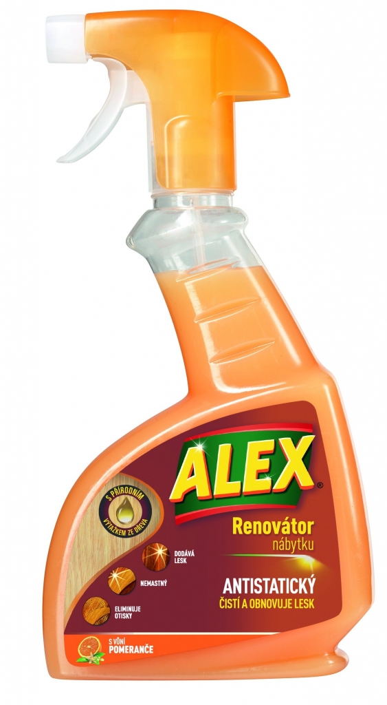 Alex ALEX renovátor nábytku antistatický s vůní pomeranče 375 ml