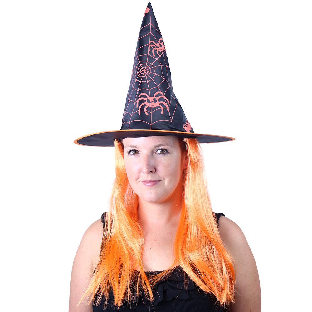 Klobouk čarodějnice/Halloween s vlasy