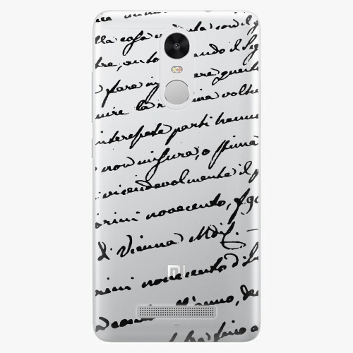 Plastový kryt iSaprio - Handwriting 01 - black - Xiaomi Redmi Note 3 Pro