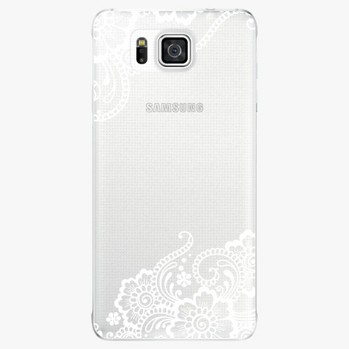 Plastový kryt iSaprio - White Lace 02 - Samsung Galaxy Alpha