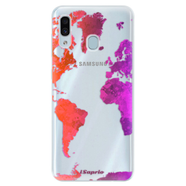 Silikonové pouzdro iSaprio - Warm Map - Samsung Galaxy A30
