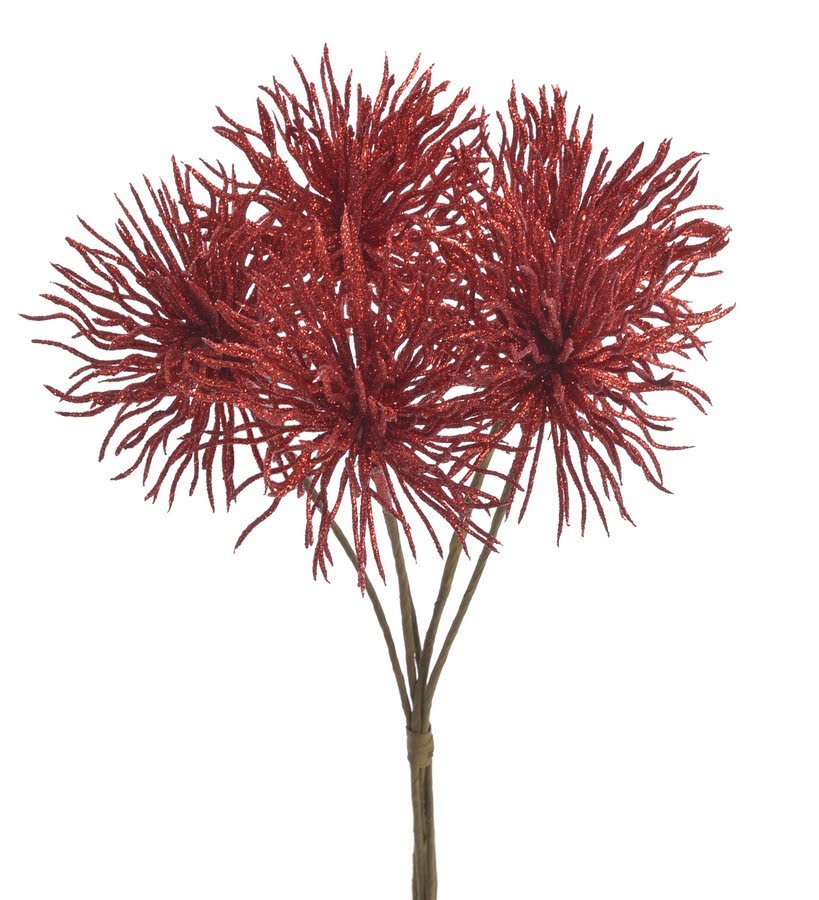 Svazek střapatý květ - červená
