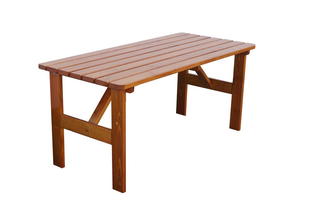 Zahradní dřevěný stůl Viking - 180 cm, lakovaný