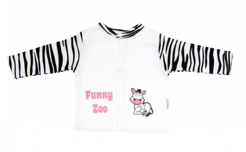 Bavlněná košilka Mamatti - Zebra v ZOO - 80 (9-12m)