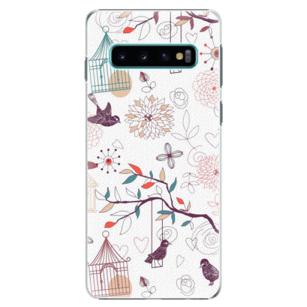 Plastové pouzdro iSaprio - Birds - Samsung Galaxy S10