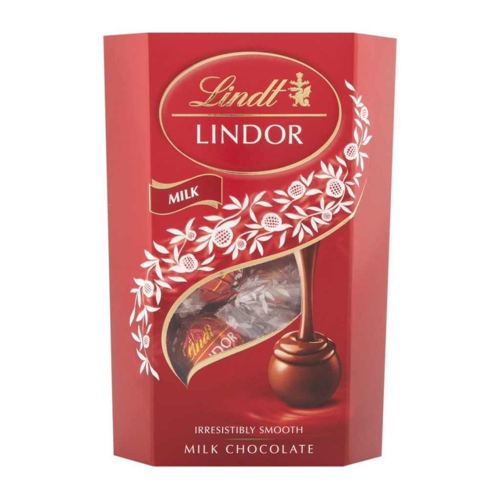 Lindor Milk mléčná čokoláda s jemnou krémovou náplní 200 g