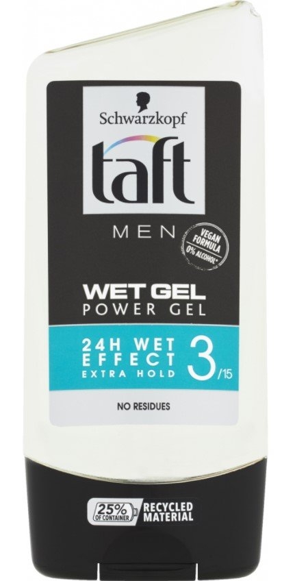 Taft Men Wet Power gel na vlasy s mokrým efektem, 150 ml