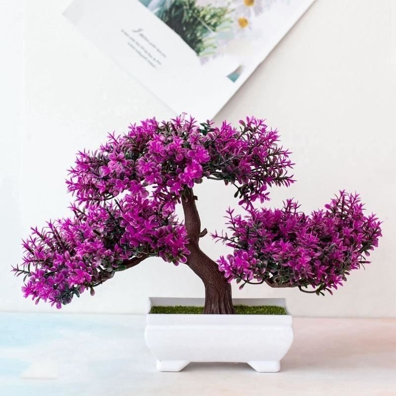 4Leaders Domácnost - Umělá bonsai - fialová