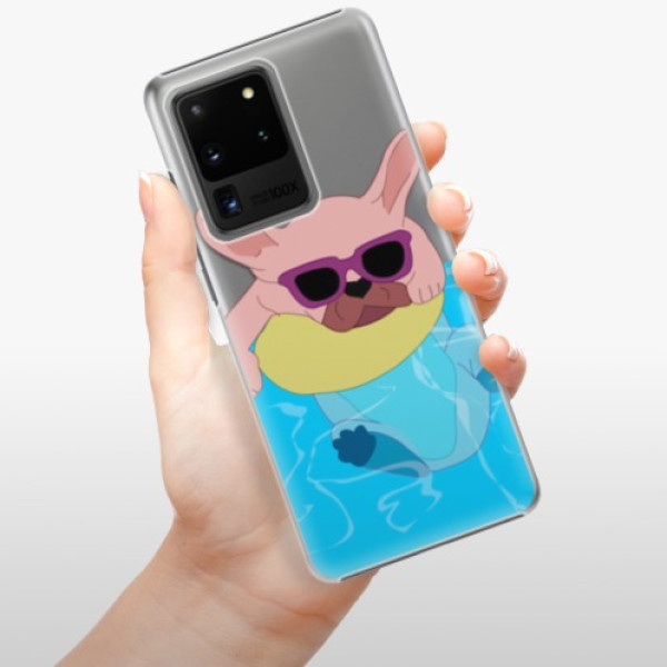 Plastové pouzdro iSaprio - Swimming Dog - Samsung Galaxy S20 Ultra