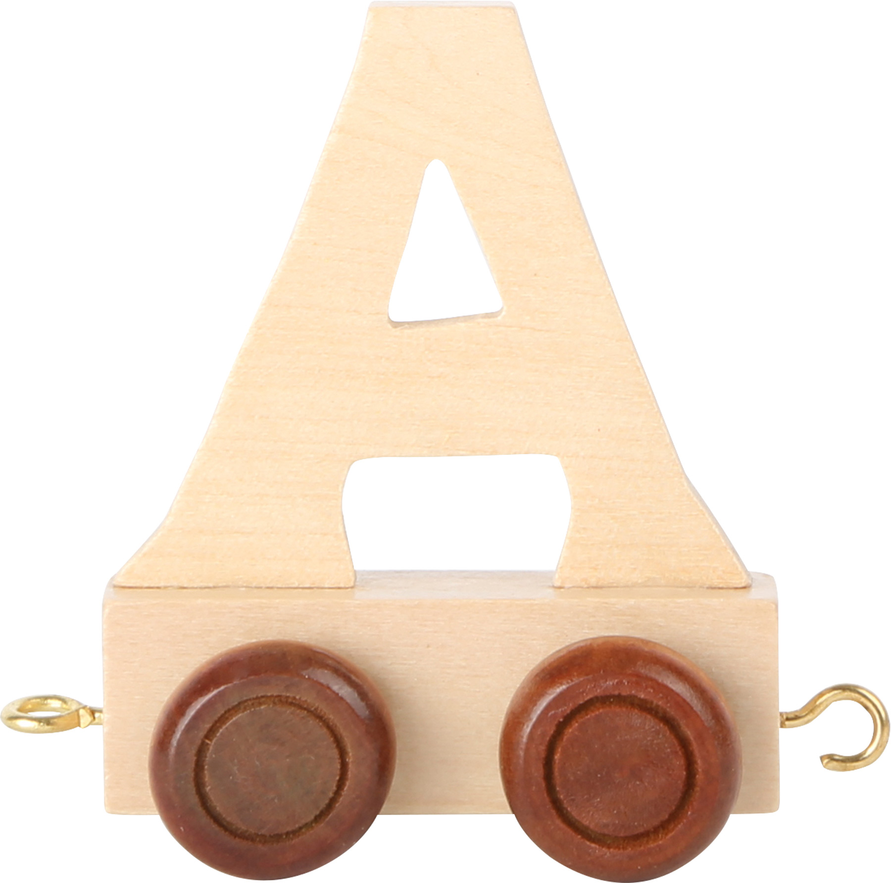 Dřevěný vláček vláčkodráhy abeceda písmeno A