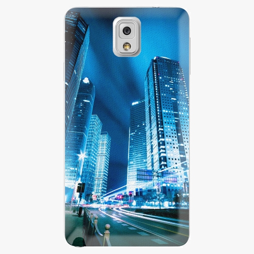 Plastový kryt iSaprio - Night City Blue - Samsung Galaxy Note 3