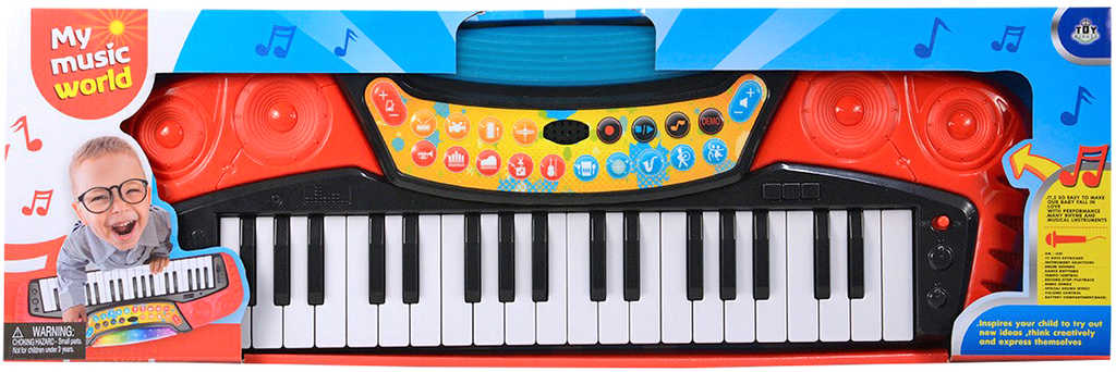 Pianko dětské elektronické 37 kláves keyboard na baterie Světlo Zvuk
