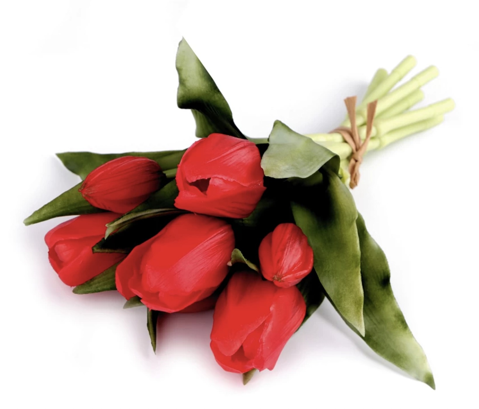 Umělá kytice tulipán - 29 cm ČERVENÁ BARVA