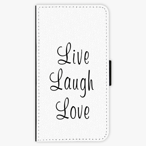 Flipové pouzdro iSaprio - Live Laugh Love - Lenovo Moto G4 / G4 Plus