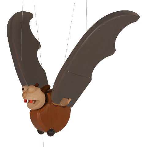Dřevěný netopýr na zavěšení