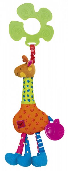 K´s Kids - Úchyt na kočárek - žirafa Igor v displeji po 12 ks