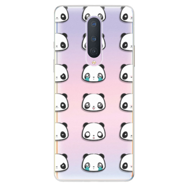 Odolné silikonové pouzdro iSaprio - Panda pattern 01 - OnePlus 8