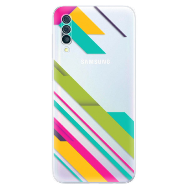 Odolné silikonové pouzdro iSaprio - Color Stripes 03 - Samsung Galaxy A50