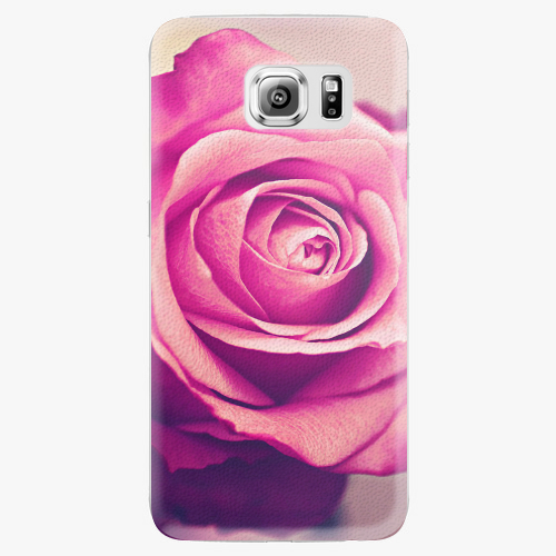 Plastový kryt iSaprio - Pink Rose - Samsung Galaxy S6