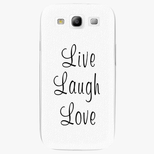 Plastový kryt iSaprio - Live Laugh Love - Samsung Galaxy S3
