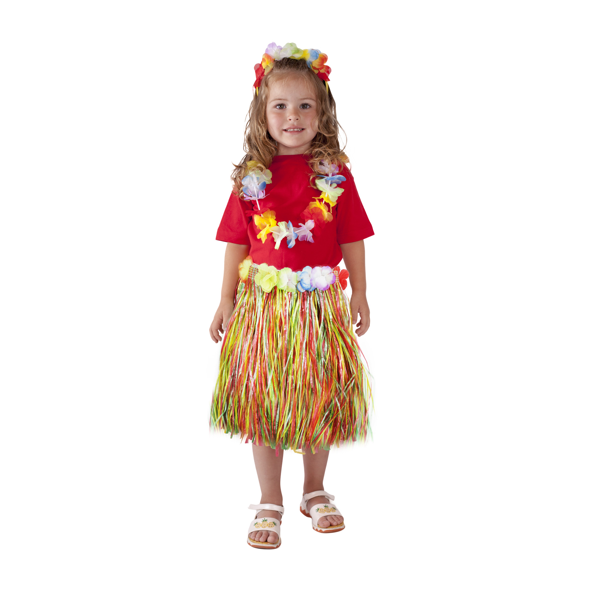 Sukně Hawaii barevná 45 cm dětská