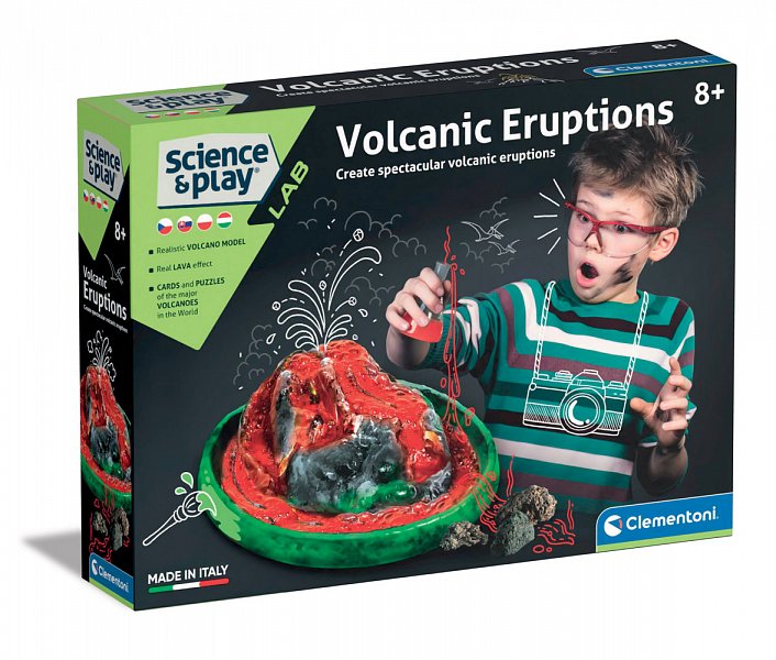 Clementoni Science and Play - přírodovědná laboratoř - Země a vulkány