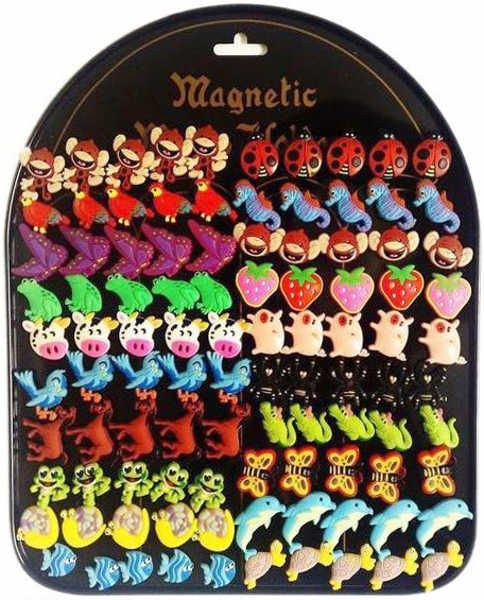 Dětské magnetky jednotlivé 20 druhů Zvířecí motivy 2 cm na magnetické tabuli