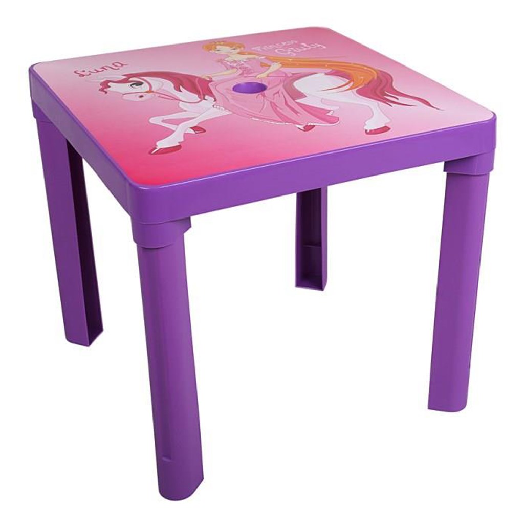 Dětský zahradní nábytek - Plastový stůl - fialový - fialová