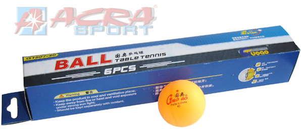 ACRA Míčky na stolní tenis (ping pong) 40 mm oranžové