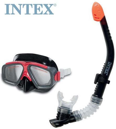 INTEX Potápěčské BRÝLE A ŠNORCHL od 8 let na potápění do vody