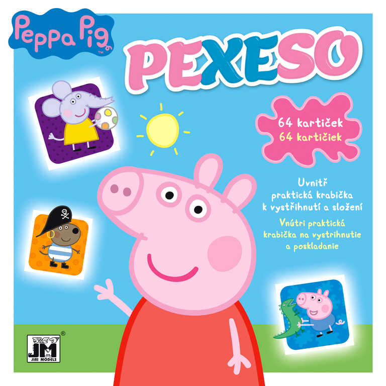 JIRI MODELS Pexeso v sešitu Peppa Pig s krabičkou a omalovánkou