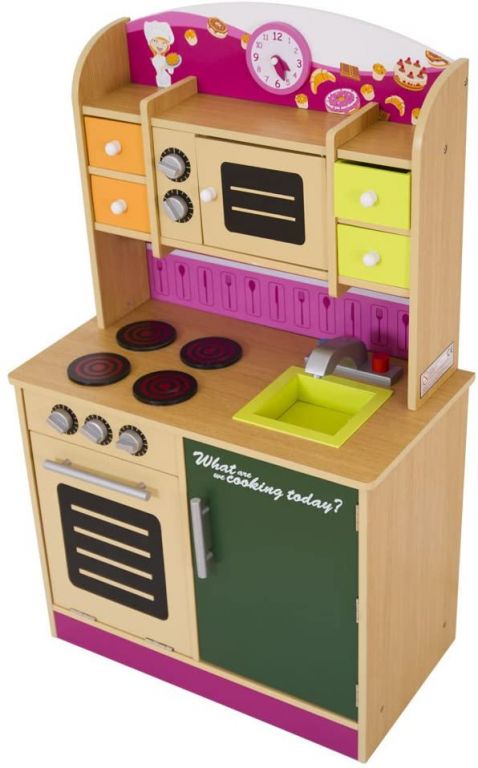 Dětská kuchyňka, dřevěná, 61 x 100 x 33 cm