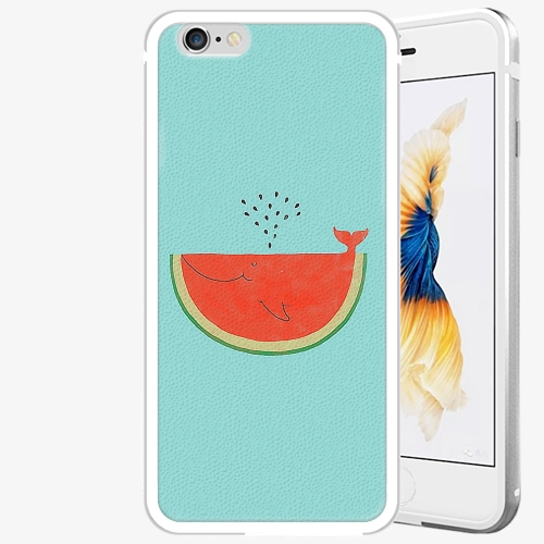 Plastový kryt iSaprio - Melon - iPhone 6/6S - Silver