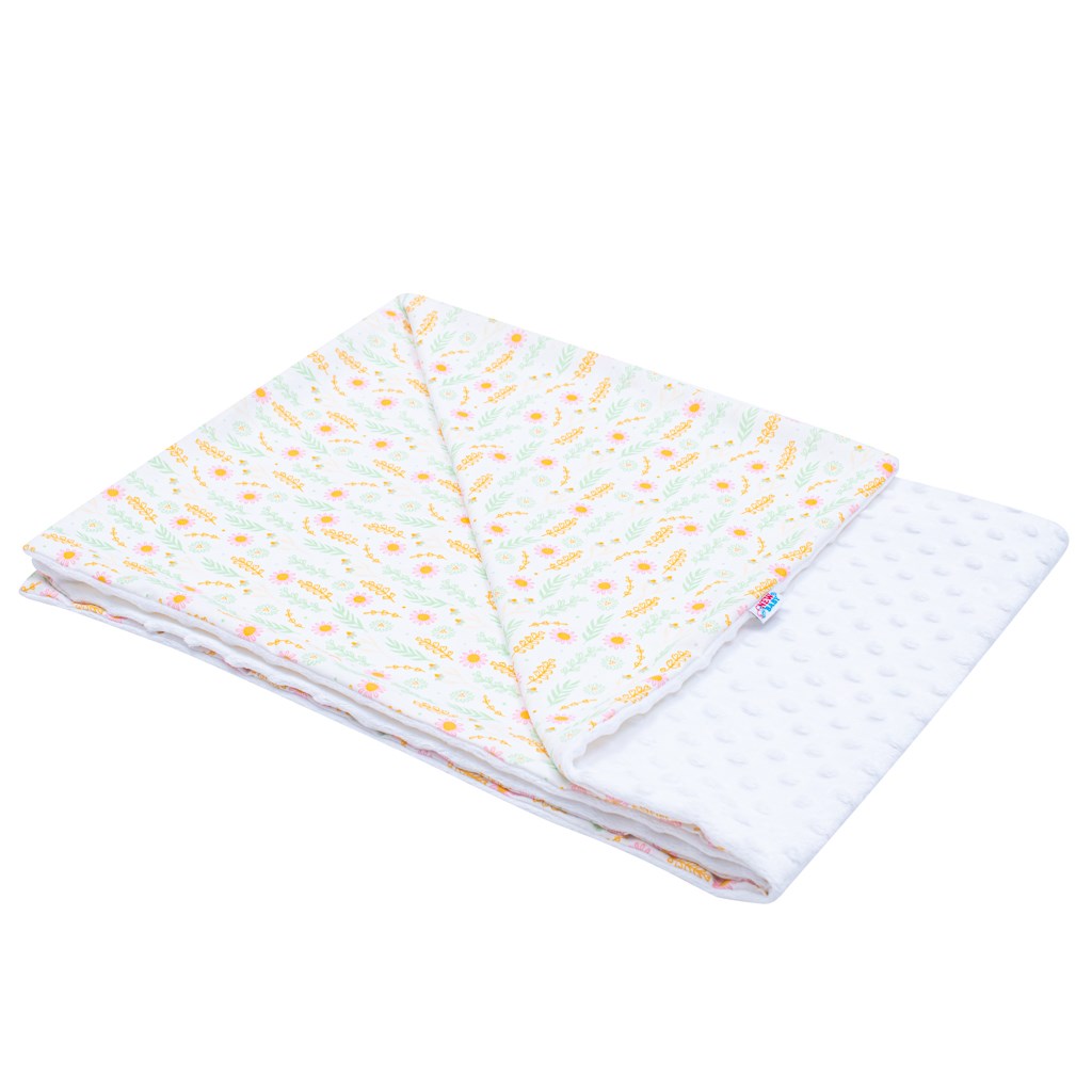 Dětská deka z Minky New Baby - Harmony 70x100 cm - bílá
