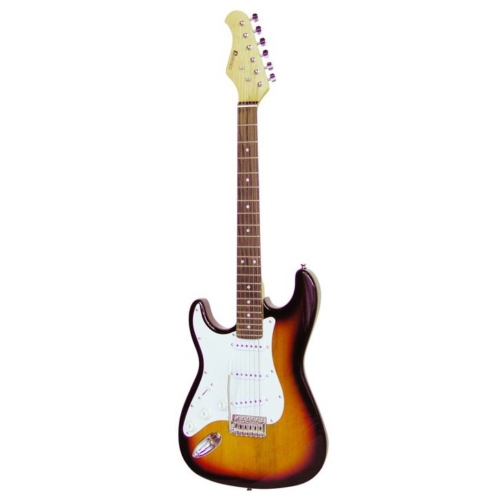 Dimavery ST-203, elektrická kytara levoruká, sunburst