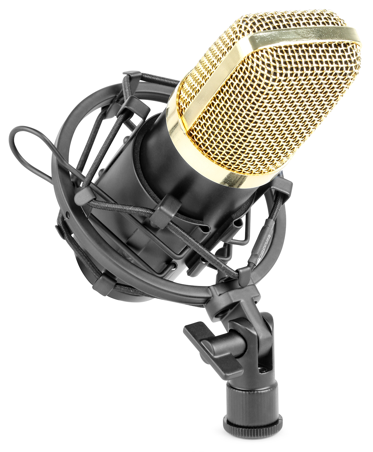 Vonyx CM400B studiový kondenzátorový mikrofon černo-zlatý