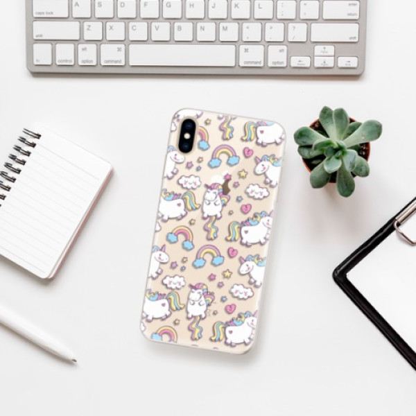 Silikonové pouzdro iSaprio - Unicorn pattern 02 - iPhone XS Max