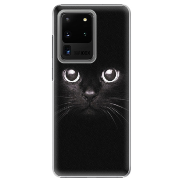 Plastové pouzdro iSaprio - Black Cat - Samsung Galaxy S20 Ultra