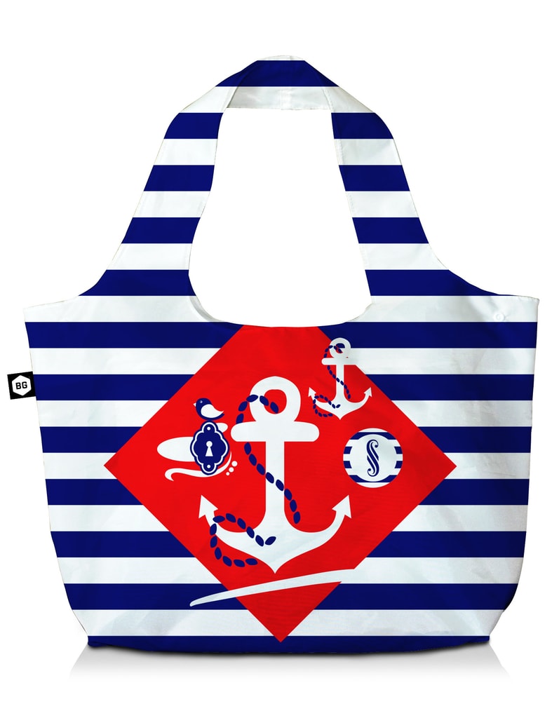 Stylová nákupní taška BG Berlin Eco Bag Navy Sense